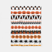 Couverture Polaire Happy Halloween design (Devant)
