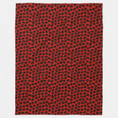 Couverture Polaire Happy Halloween moderne Citrouille rouge (Devant)