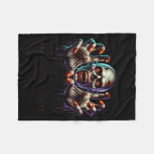 Couverture Polaire Happy Halloween Zombie Hands Funny Halloween Costu (Devant (Horizontal))