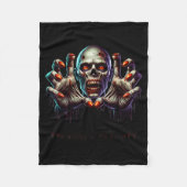 Couverture Polaire Happy Halloween Zombie Hands Funny Halloween Costu (Devant)