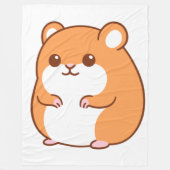 Couverture Polaire Happy Hamster Fleece Blanket (Devant)