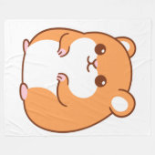 Couverture Polaire Happy Hamster Fleece Blanket (Devant (Horizontal))