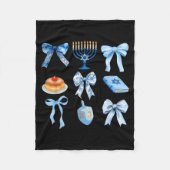 Couverture Polaire Happy Hanukkah Coquette Bow Chanukah Jewish Women (Devant)