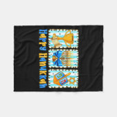 Couverture Polaire Happy Hanukkah Coquette Menorah Dreidel Chanukah G (Devant (Horizontal))