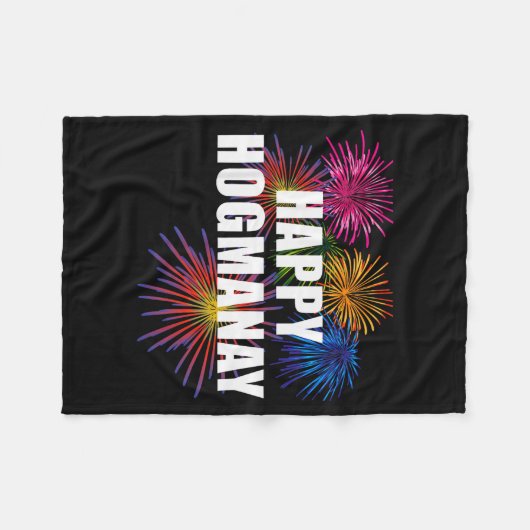 Couverture Polaire Happy Hogmanay Scotland New Years Eve Womens Top (Devant (Horizontal))