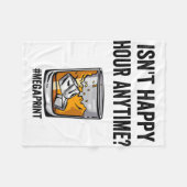 Couverture Polaire Happy Hour Anytime Mega Print (Devant (Horizontal))