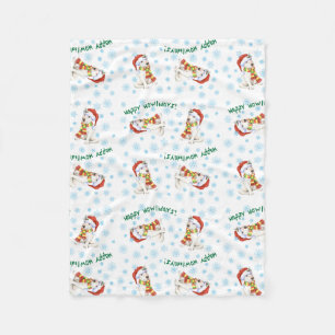 Couverture Polaire Happy Howlidays Bull Terrier