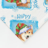 Couverture Polaire Happy Howlidays Icelandic Sheepdog (Coin)