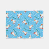 Couverture Polaire Happy Howlidays Pointer Fleece Blanket (Devant (Horizontal))