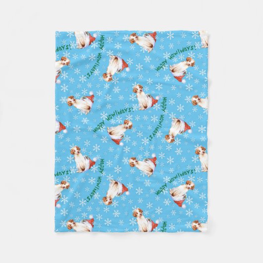 Couverture Polaire Happy Howlidays Pointer Fleece Blanket (Devant)
