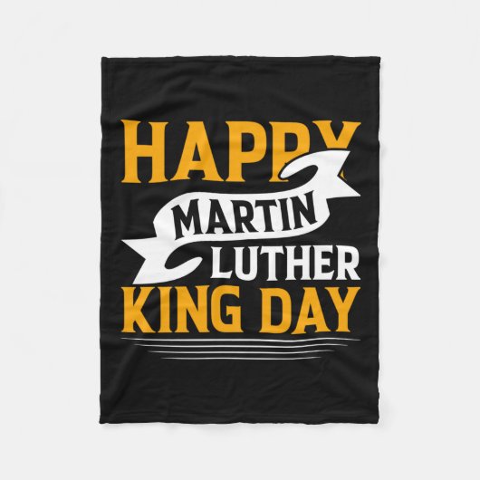 Couverture Polaire Happy Martin Luther King Sticker (Devant)