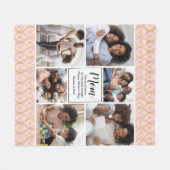 Couverture Polaire Happy Mothers Day 6 photo collage (Devant (Horizontal))