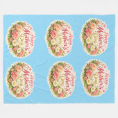 Couverture Polaire Happy Mother's Day elegant floral repeat pattern t (Devant (Horizontal))