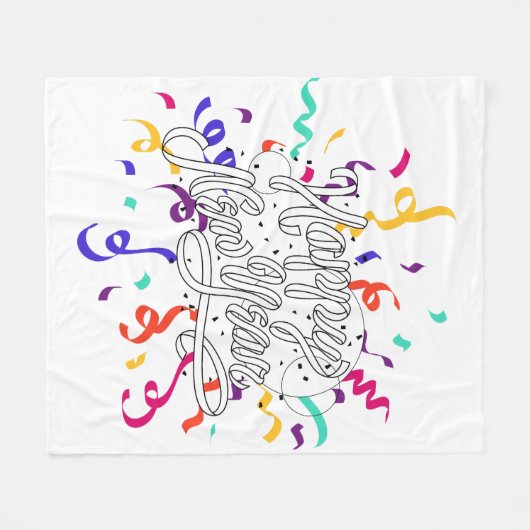 Couverture Polaire Happy new year (Devant (Horizontal))