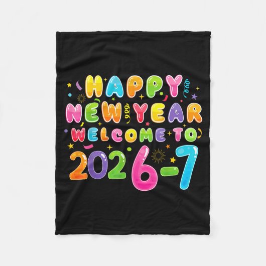 Couverture Polaire Happy New Year 2026-7 Funny 67 New Year 67 New Yea (Devant)