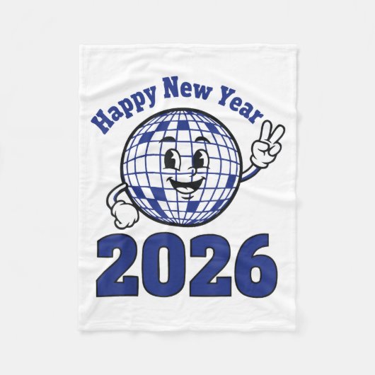 Couverture Polaire Happy New Year 2026 Celebration Design (Devant)