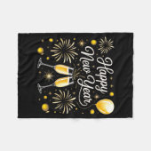Couverture Polaire Happy New Year 2026 Celebration Design With Champa (Devant (Horizontal))