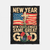 Couverture Polaire Happy New Year 2026 Christian Challenges Same Grea (Devant)