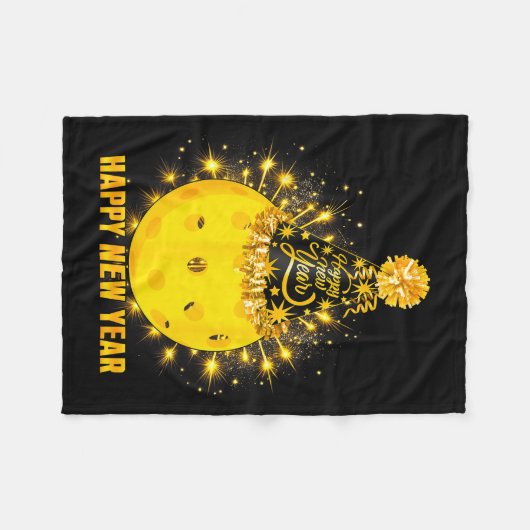 Couverture Polaire Happy New Year 2026 Ckleball Party Hat New Years E (Devant (Horizontal))