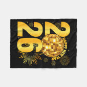 Couverture Polaire Happy New Year 2026 Coquette Bow Disco Ball New Ye (Devant (Horizontal))