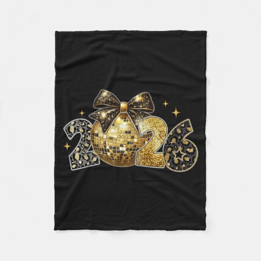 Couverture Polaire Happy New Year 2026 Coquette New Year Trendy  (Devant)