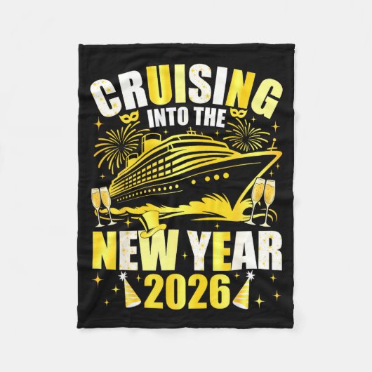 Couverture Polaire Happy New Year 2026 Cruising Into The New Year 202 (Devant)