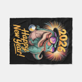 Couverture Polaire Happy New Year 2026 Dinosaur Funny T-rex Tee For K (Devant (Horizontal))