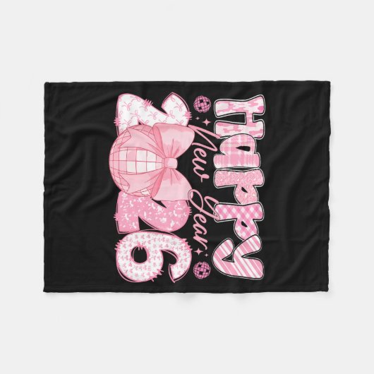 Couverture Polaire Happy New Year 2026 Eve Party Family Matching Men (Devant (Horizontal))