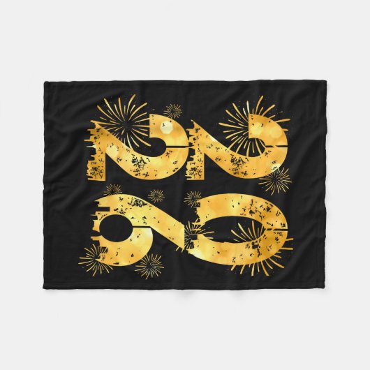 Couverture Polaire Happy New Year 2026 Family Celebration New Years E (Devant (Horizontal))