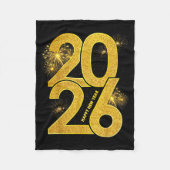 Couverture Polaire Happy New Year 2026 Firework Family Matching Men W (Devant)