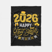 Couverture Polaire Happy New Year 2026 Fireworks Countdown New Years (Devant)