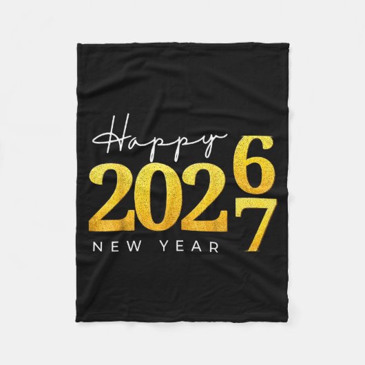 Couverture Polaire Happy New Year 2026 Funny 67 New Year Countdown Si (Devant)