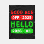 Couverture Polaire Happy New Year 2026 Goodbye 2025 Hello 2026 Matchi (Devant)