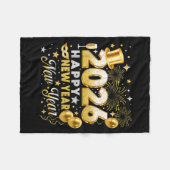 Couverture Polaire Happy New Year 2026 New Year Party Ballon Family M (Devant (Horizontal))