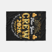 Couverture Polaire Happy New Year 2026 New Year's Eve Nye Party Crew (Devant (Horizontal))