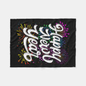 Couverture Polaire Happy New Year 2026 New Year's Eve Party Countdown (Devant (Horizontal))