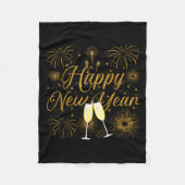 Couverture Polaire Happy New Year 2026 New Years Eve Party Countdown (Devant)