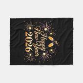 Couverture Polaire Happy New Year 2026 Party (Devant (Horizontal))