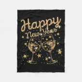 Couverture Polaire Happy New Year Champagne New Years Men Women (Devant)