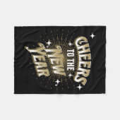 Couverture Polaire Happy New Year - Cheers To The New Year  (Devant (Horizontal))