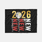 Couverture Polaire Happy New Year Eve 2026 New Year Party Hello 2026 (Devant (Horizontal))