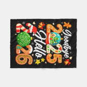 Couverture Polaire Happy New Year Goodbye 2025 Hello 2026 Christmas G (Devant (Horizontal))