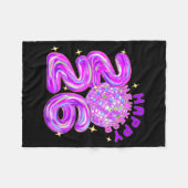 Couverture Polaire Happy New Year Party 2026 Ballon Family Matching M (Devant (Horizontal))