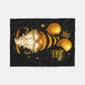 Couverture Polaire Happy New Year Party New Years Eve 2026 Gnome Love (Devant (Horizontal))