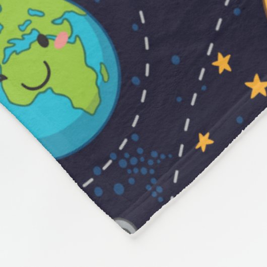Couverture Polaire Happy Planets Fleece Blanket (Coin)