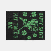 Couverture Polaire Happy Saint Hat Tricks Day Funny St Patrick's Day (Devant (Horizontal))
