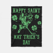 Couverture Polaire Happy Saint Hat Tricks Day Funny St Patrick's Day  (Devant)