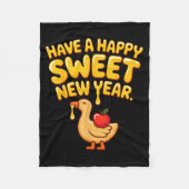 Couverture Polaire Happy Sweet New Year Goose Cookie Rosh Hashanah (Devant)