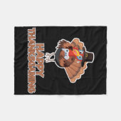 Couverture Polaire Happy Thanksgaming Funny Gaming Enthusiast Turkey  (Devant (Horizontal))