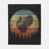 COUVERTURE POLAIRE HAPPY THANKSGIVING TURKEY (Devant)
